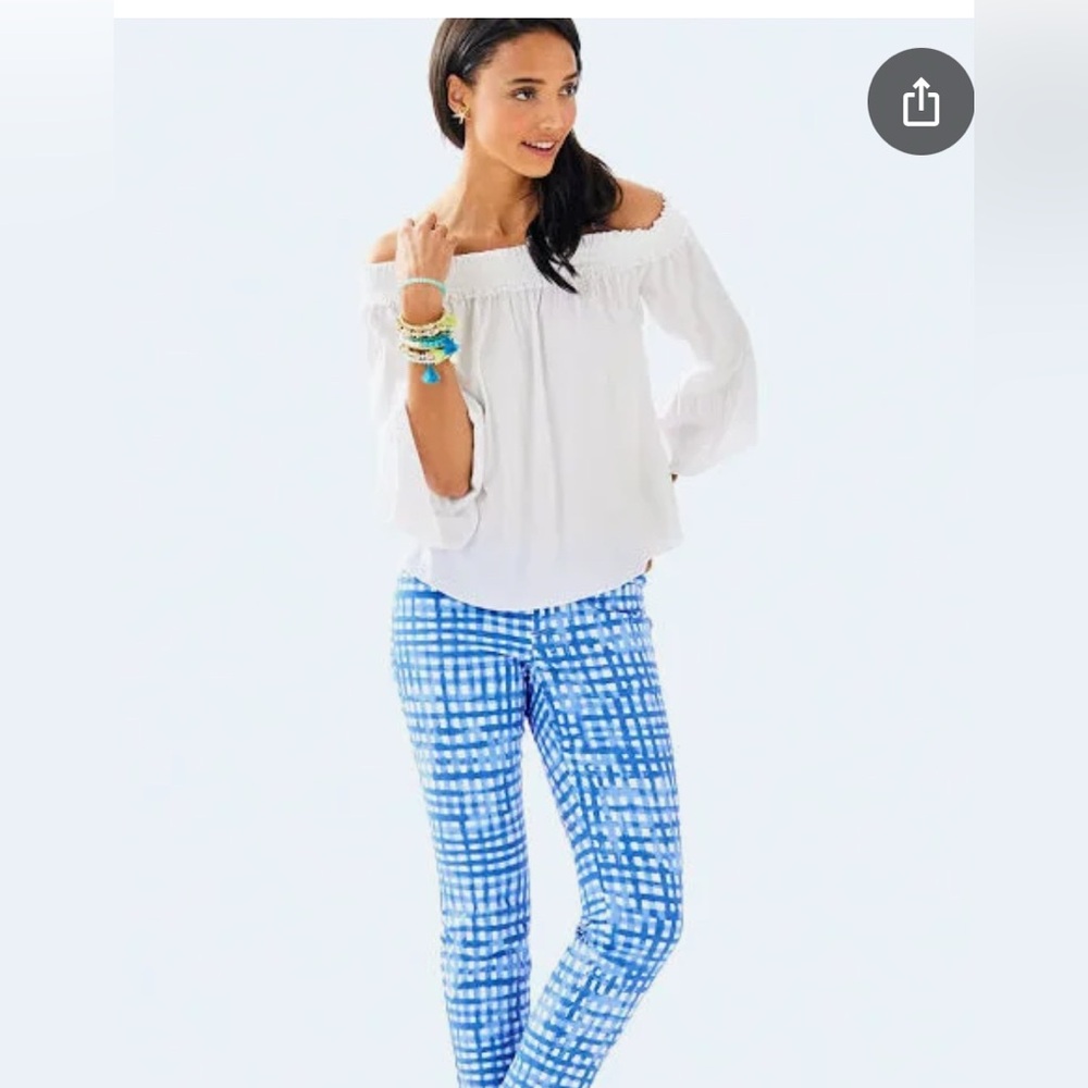 Lilly Pulitzer Skinny Kelly Ankle Pants in Feelin Beachy. Like new condition!